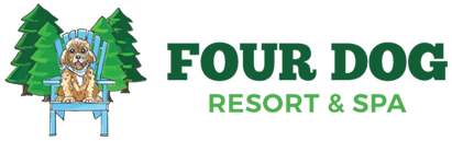 four dog resort and spa logo